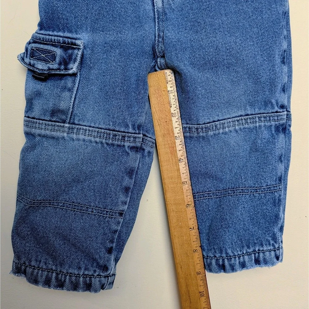 Vintage Gymboree‎ Cargo Lined Denim Carpenter Jeans Y2K Infant Size 12-18 Months
